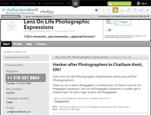 Tablet Screenshot of lens-on-life-photographic-chathamkent.chathamkentdirect.info